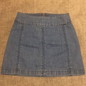Free People Denim Mini Skirt
